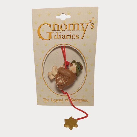 Gnomy's Diaries Other - Vintage Gnomys Diaries Ornament Legend Of Snowtime Handcrafted Annekabouke Gnome